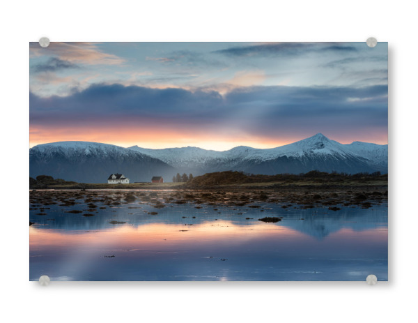 Acrylglasbild "Sonnenaufgang Norwegen" artboxONE - Natur,Reise