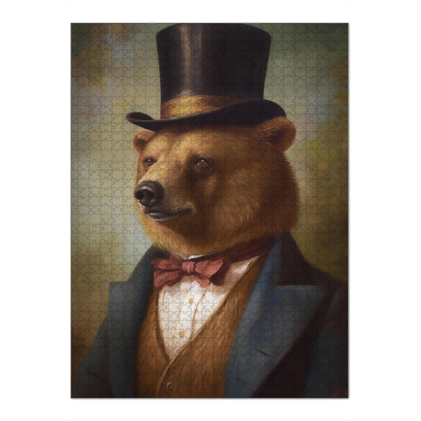 Puzzle Ravensburger "Viktorianischer Bär" artboxONE - Tiere,Lustig