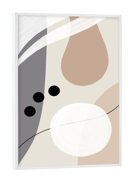 Poster mit weißem Rahmen "Boho Style Nr 6 - Elegant" artboxONE - Abstrakt,Geometrie