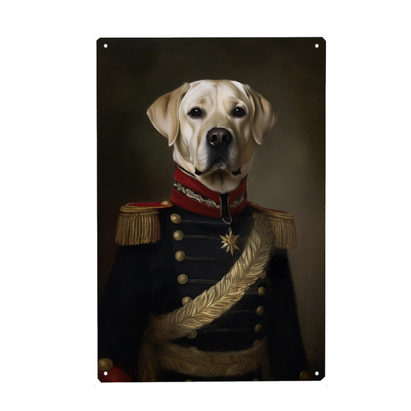 Holzbild "General Labrador" artboxONE - Tiere