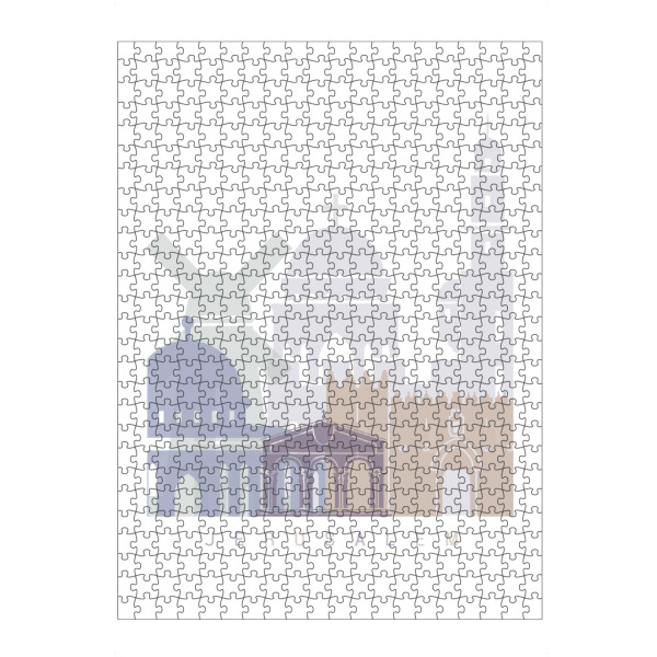 Puzzle Ravensburger "JERUSALEM SKYLINE PASTELL" artboxONE - Städte,Architektur