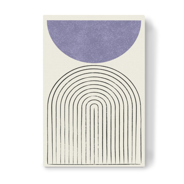 Leinwandbild "Mid-Century Modern Arch B-Violett" artboxONE - Abstrakt