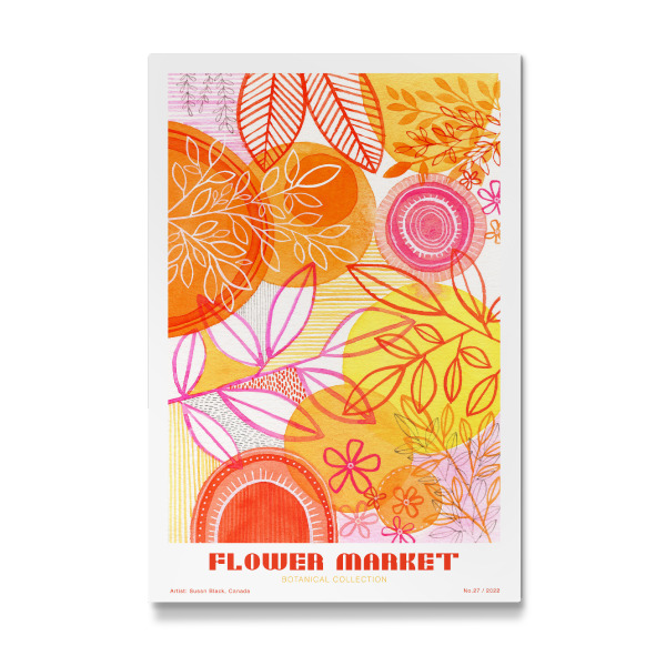 Galerie-Print "Susan Black - Flower Market Orange" 30x20 cm artboxONE