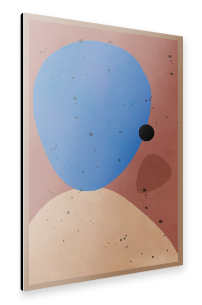 Alu-Dibond "MODERN ART - BLUE OCEAN" 30x20 cm artboxONE