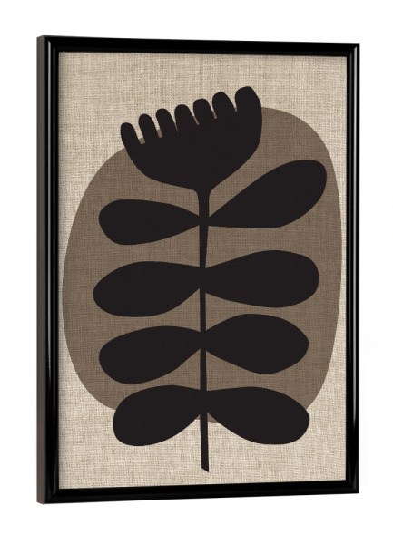 Poster mit schwarzem Rahmen "Linen collection - FLOWER MISHA" artboxONE - Abstrakt,Geometrie