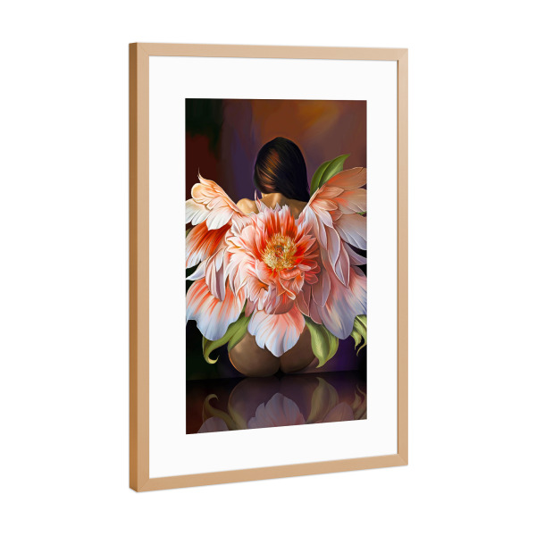Poster mit Rahmen Kupfer "Paenoia" artboxONE - Natur,Floral,Menschen,Fiktion