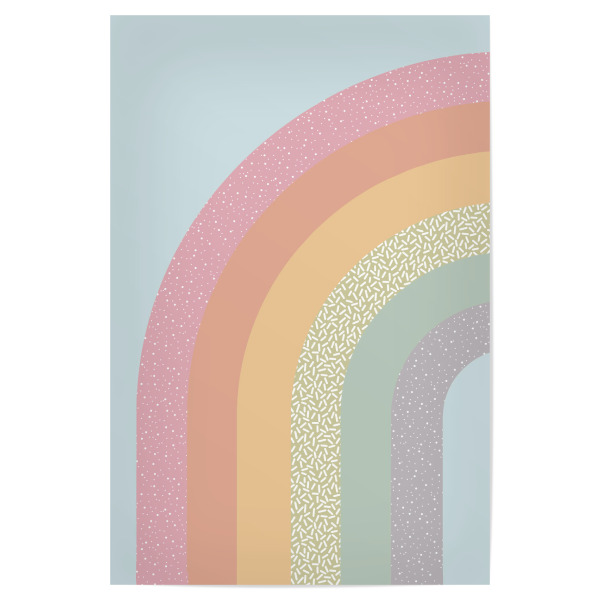 Poster 30x20 cm "Süßer Regenbogen" artboxONE - Natur,Abstrakt - Regenbogen,Magie,Süß,Bunt,Kinder,Liebe,Schön,Lustig