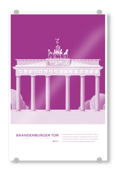 Acrylglasbild "Kunter - Brandenburger Tor" artboxONE - Städte,Städte / Berlin,Architektur