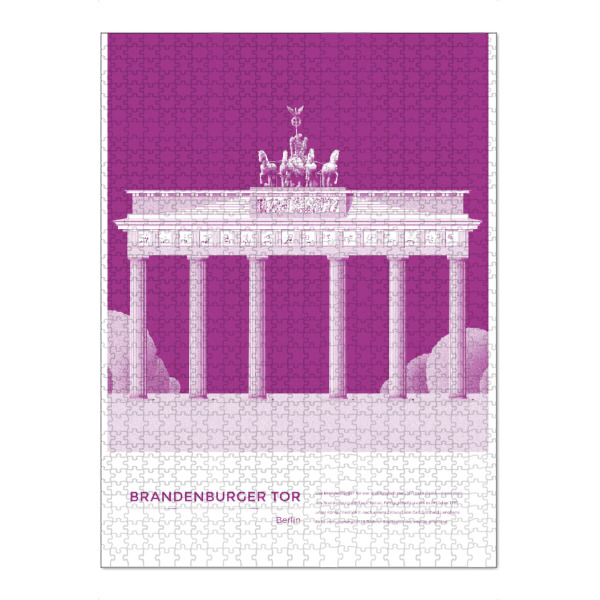 Puzzle Ravensburger "Kunter - Brandenburger Tor" artboxONE - Städte,Städte / Berlin,Architektur