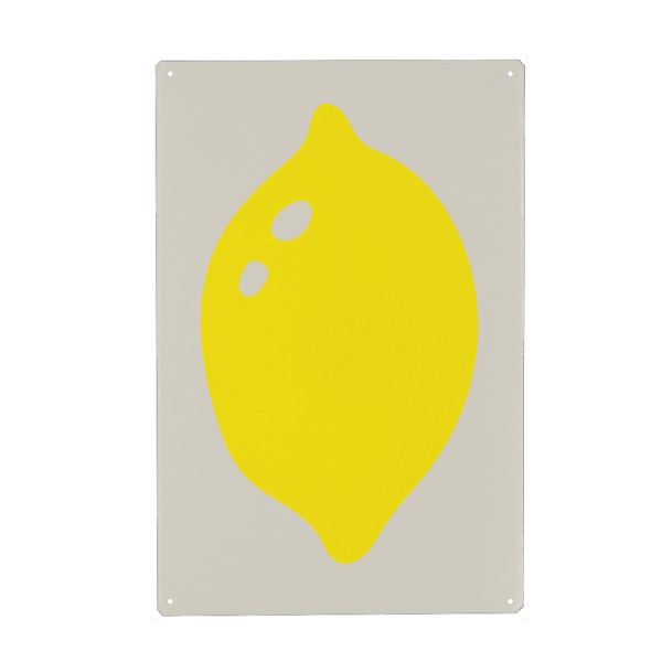 Metall Poster "LEMON ART - POP ART" artboxONE - Abstrakt,Für Mama,Lustig - Japandi,Modern,Art,Ibiza,Kunstdruck,Geschenk,Einrichtung,Abstrakt,Kunst