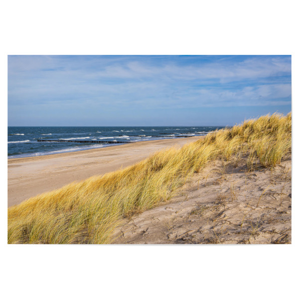 Poster 30x20 cm "Düne, Gras, Meer, Strand" artboxONE - Natur,Reise,Reise / Strand und Meer