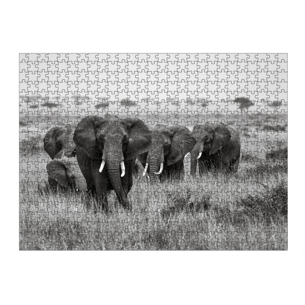 Puzzle Ravensburger "Elefantenherde" artboxONE - Natur,Tiere,Reise / Afrika