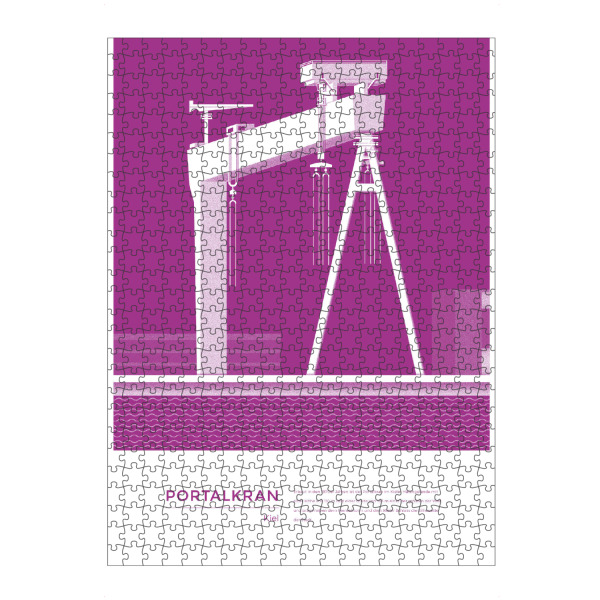 Puzzle Ravensburger "Kunter - Portalkran Kiel" artboxONE - Städte,Reise,Architektur