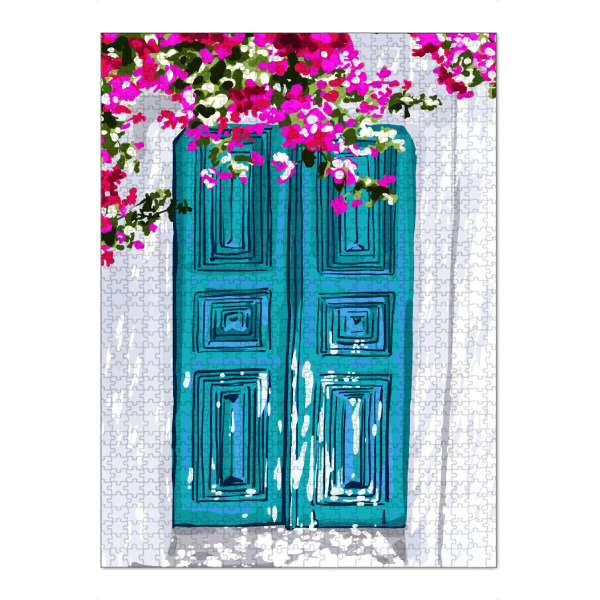 Puzzle Ravensburger "Ein weiteres Santorini-Haus" artboxONE - Architektur