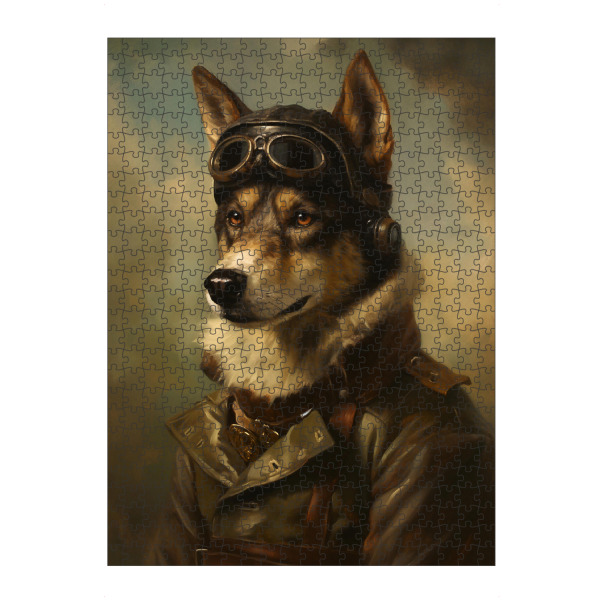 artboxONE Puzzle "Pilot Wolf" artboxONE - Tiere