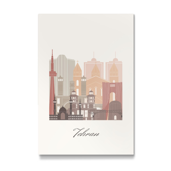 Galerie-Print "Teheran Skyline Terrakotta-Stil" 30x20 cm artboxONE