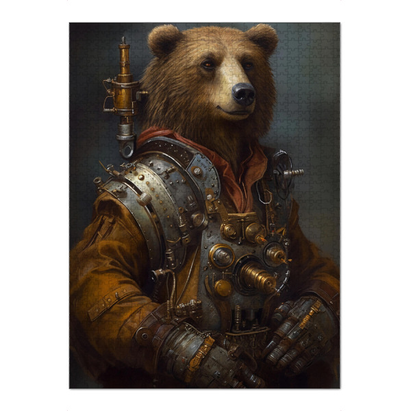 Puzzle Ravensburger "Steampunk Bär" artboxONE - Tiere
