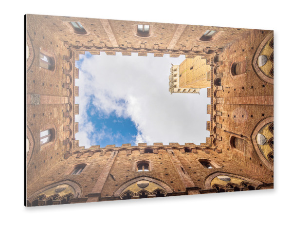 Alu-Dibond "Palazzo Pubblico in Siena" 30x20 cm artboxONE