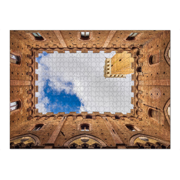 Puzzle Ravensburger "Palazzo Pubblico in Siena" artboxONE - Reise,Architektur,Städte / Weitere