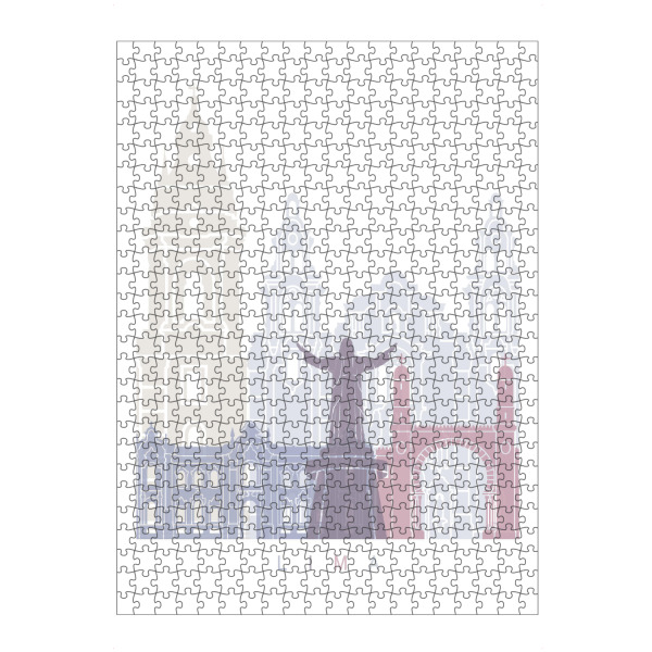 artboxONE Puzzle "LIMA SKYLINE PASTELL" artboxONE - Städte,Architektur