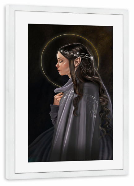 Poster mit Rahmen weiß "Luthien Tinuviel" artboxONE - Menschen,Fiktion