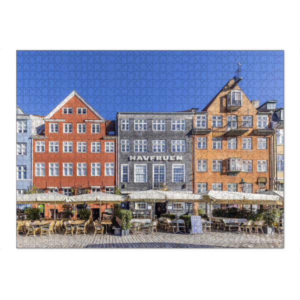 Puzzle Ravensburger "KOPENHAGEN Nyhavn Uferpromenade" artboxONE - Reise,Architektur,Städte / København