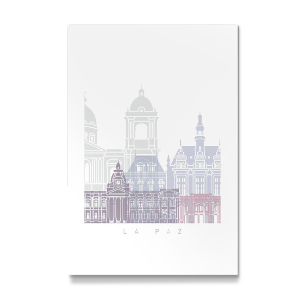 Galerie-Print "LA PAZ-SKYLINE-PASTELL" 30x20 cm artboxONE