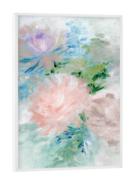 Poster mit weißem Rahmen "Dreamy floral" artboxONE - Floral,Abstrakt,Für Mama