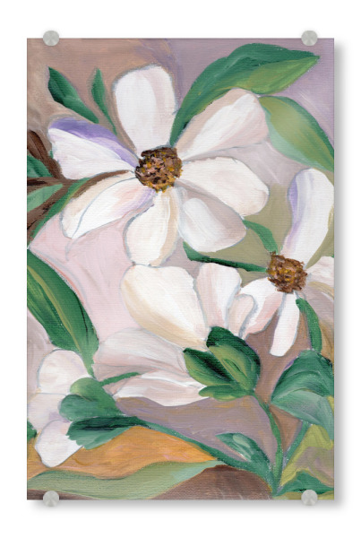 Acrylglasbild "Blüten Malerei" artboxONE - Natur,Floral,Abstrakt