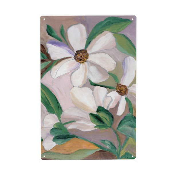 Holzbild "Blüten Malerei" artboxONE - Natur,Floral,Abstrakt