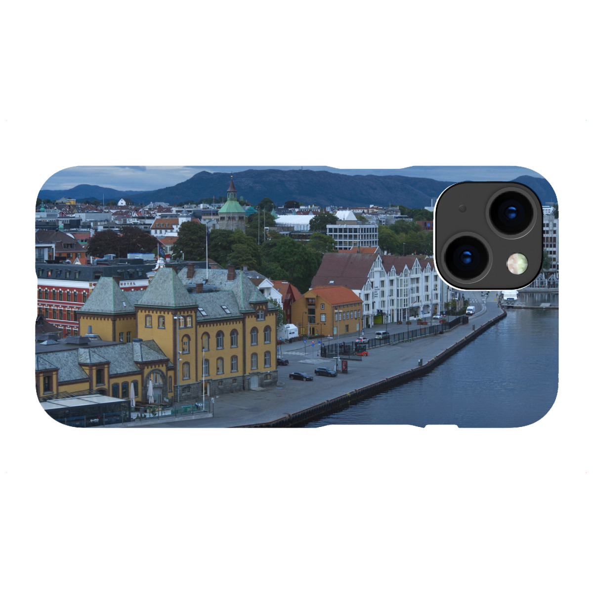 iPhone "Hafen Stavanger am Morgen" Premium-Case Handyhülle artboxONE
