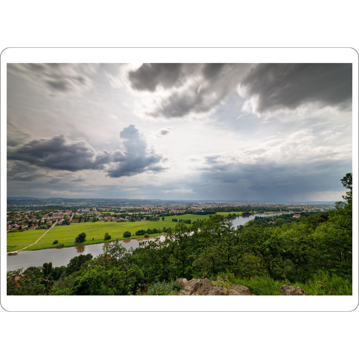 Tischset "Dresden Blick von der Agneshöhe" artboxONE - Natur,Reise,Städte / Dresden