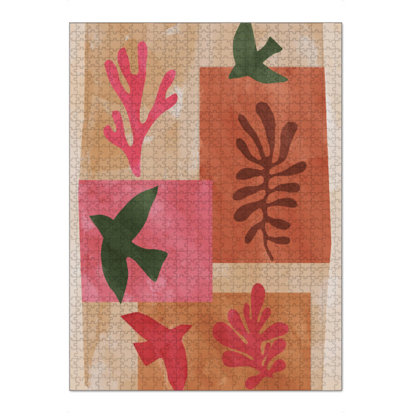 Puzzle Ravensburger "Naturausschnitte Pink" artboxONE - Natur,Floral,Abstrakt,Geometrie