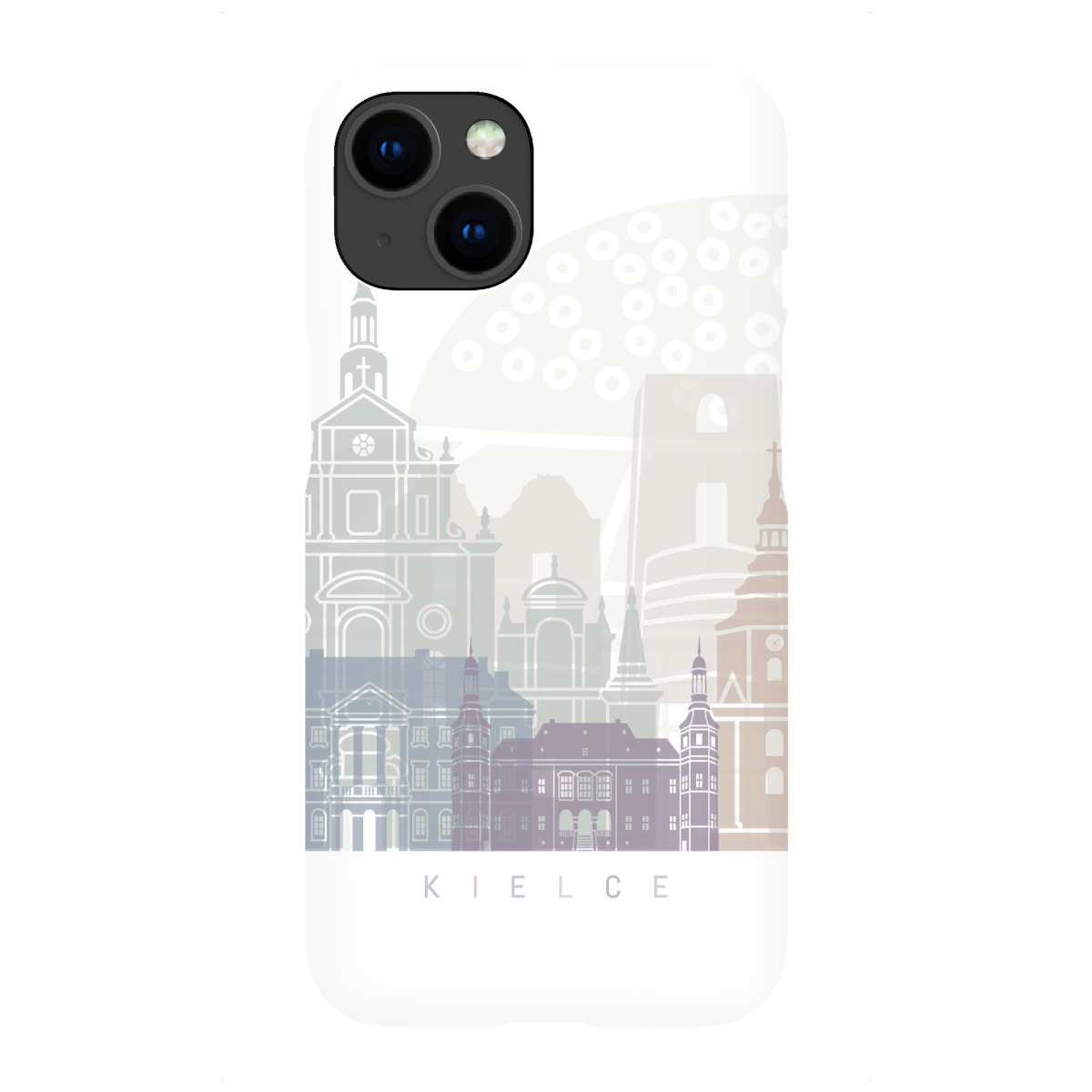 "Kielce Skyline Pastell"für iPhone - Premium-Case Handyhülle artboxONE