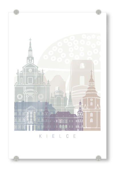 Acrylglasbild "Kielce Skyline Pastell" artboxONE - Architektur,Städte / Aarhus