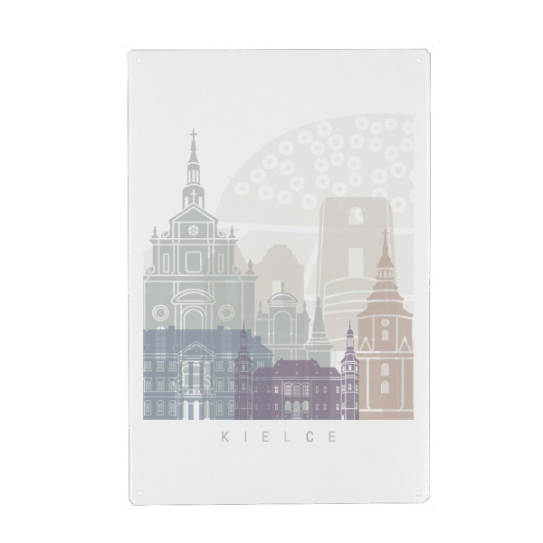 Holzbild "Kielce Skyline Pastell" artboxONE - Architektur,Städte / Aarhus