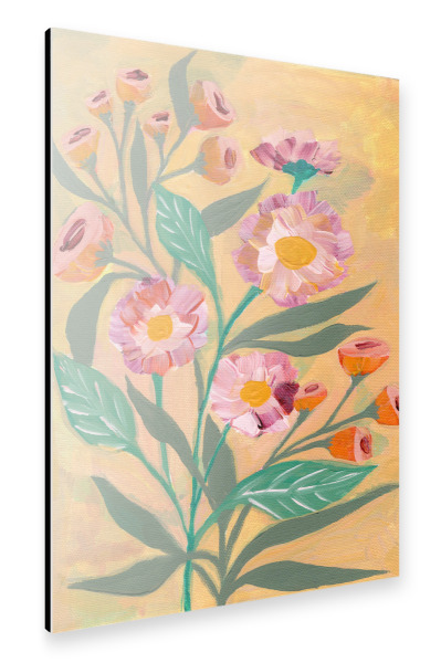 Alu-Dibond "Pink blooms" 30x20 cm artboxONE