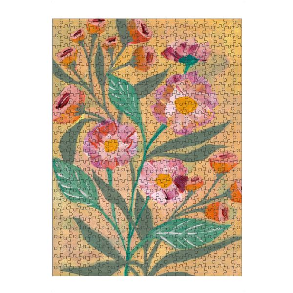 Puzzle Ravensburger "Pink blooms" artboxONE - Natur,Floral,Liebe