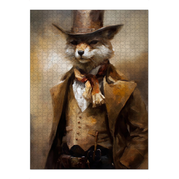 Puzzle Ravensburger "Cowboy Fuchs" artboxONE - Tiere