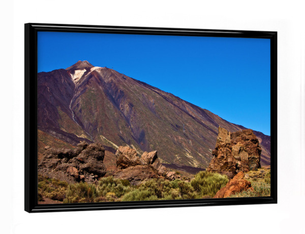 Poster mit schwarzem Rahmen "Roques de García mit Teide" artboxONE - Natur,Reise,Reise / Länder