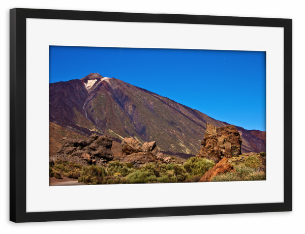 Poster mit Rahmen schwarz "Roques de García mit Teide" artboxONE - Natur,Reise,Reise / Länder