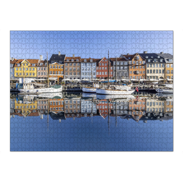 Puzzle Ravensburger "KOPENHAGEN Nyhavn am Morgen" artboxONE - Reise,Architektur,Städte / København