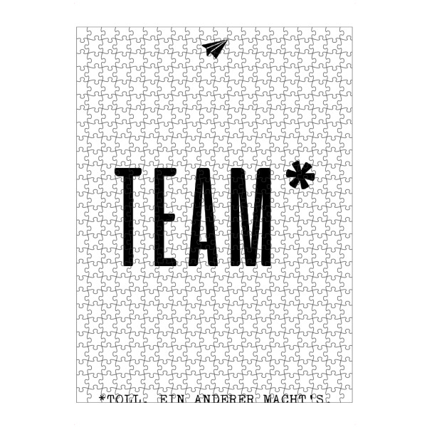 Puzzle Ravensburger "Team, toll ein anderer macht ́s" artboxONE - Typografie,Lustig