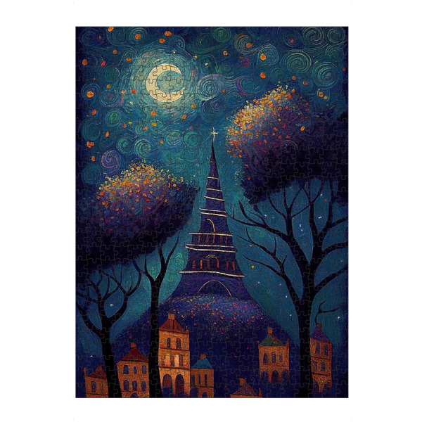 Puzzle Ravensburger "Verträumte Skyline" artboxONE - Städte,Abstrakt
