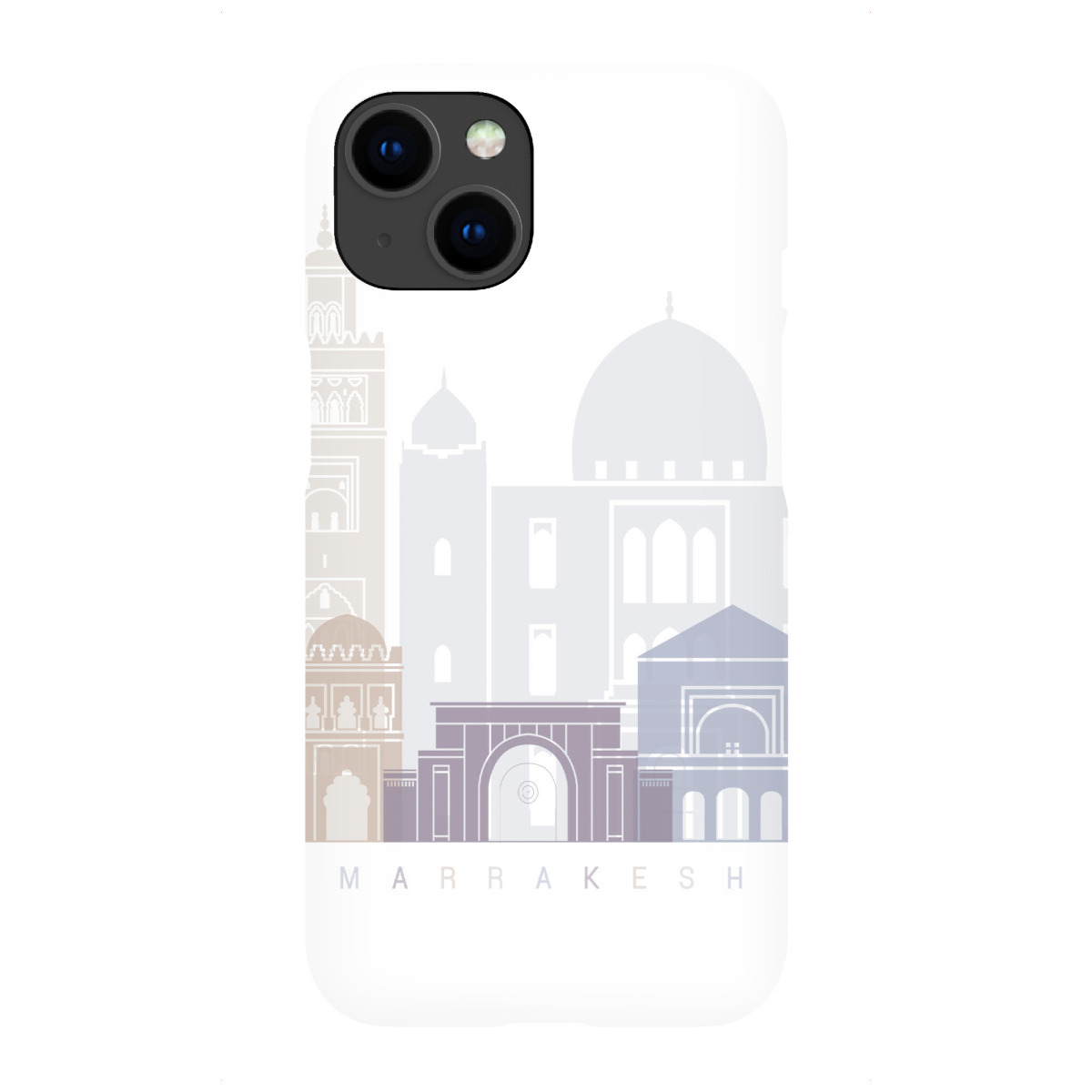 iPhone "SKYLINE-PASTELL VON MARRAKESCH" Premium-Case Handyhülle artboxONE