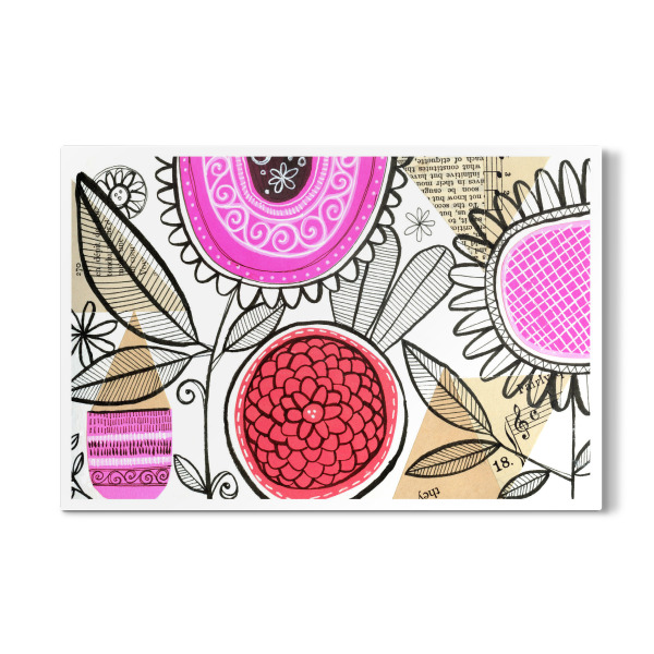 Galerie-Print "Susan Black - Flower Collage Tre" 30x20 cm artboxONE