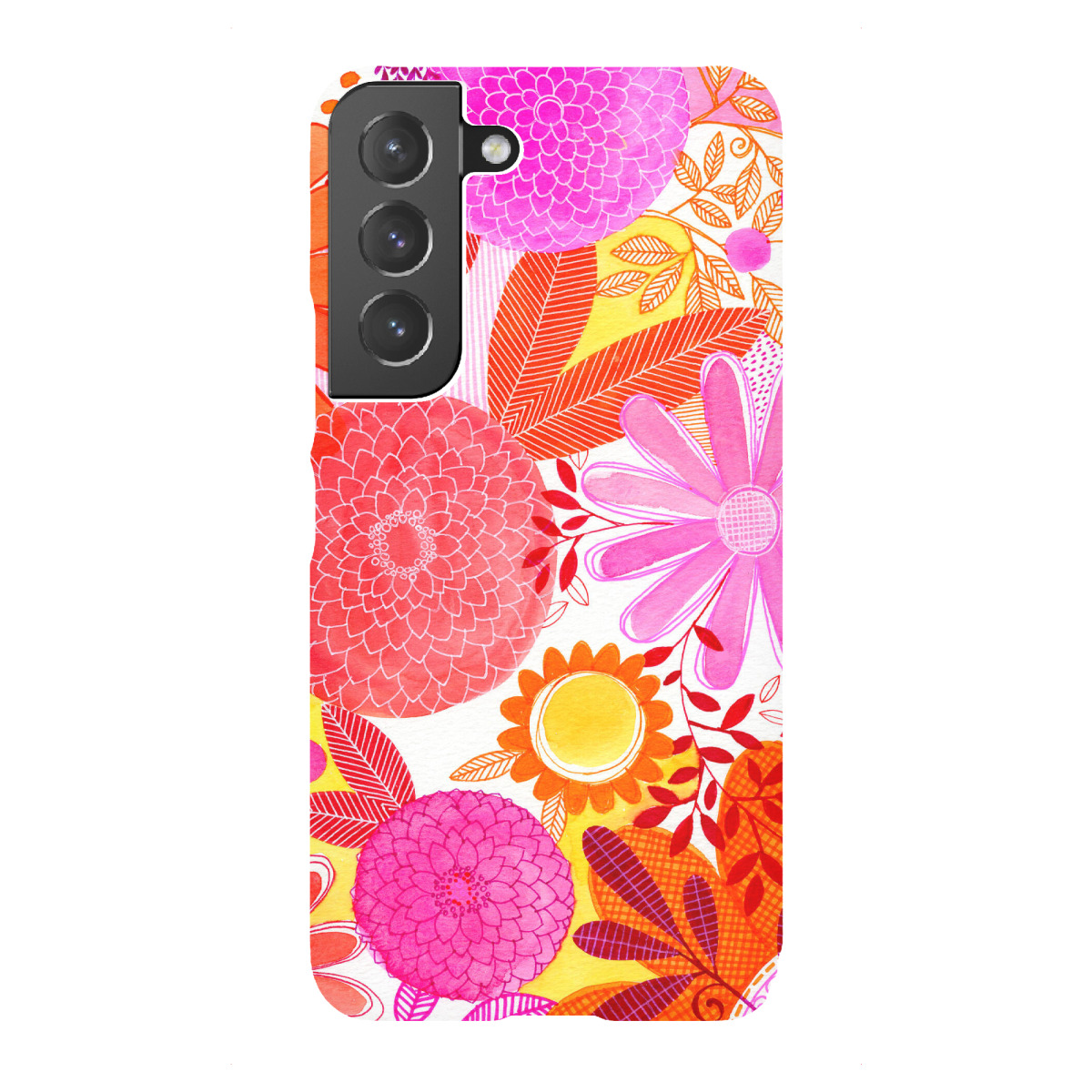 "Susan Black - Botanical pink"für Samsung Galaxy - Premium-Case Handyhülle artboxONE