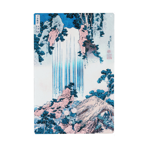 Metall Poster "Yoro-Wasserfall - Provinz Mino" artboxONE - Natur,Reise,Reise / Asien,Reise / Länder,Für Mama