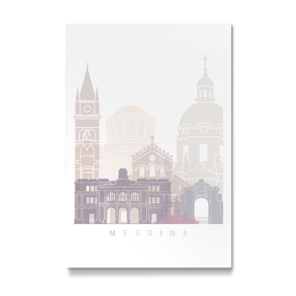 Galerie-Print "MESSINA SKYLINE PASTELL" 30x20 cm artboxONE