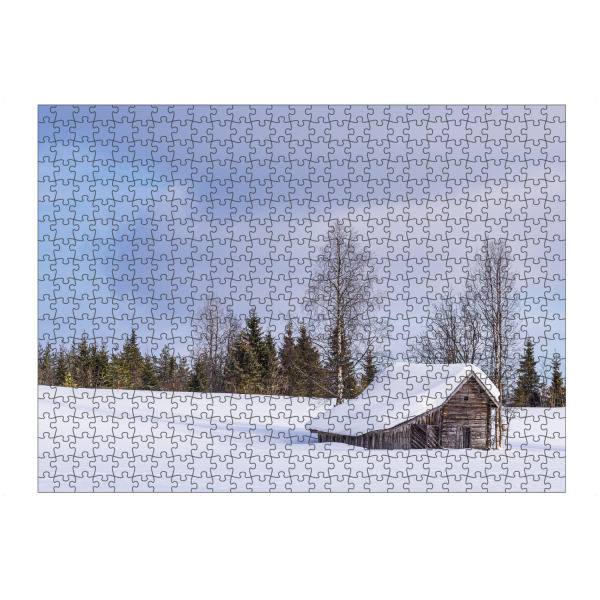 artboxONE Puzzle "Holzhütte im Schnee" artboxONE - Natur,Reise,Architektur,Reise / Länder